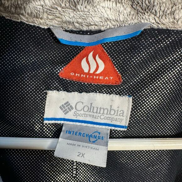 Columbia Interchange Omni Heat Thermal Purple Jacket Womens 2X Camping Chores - Picture 10 of 12